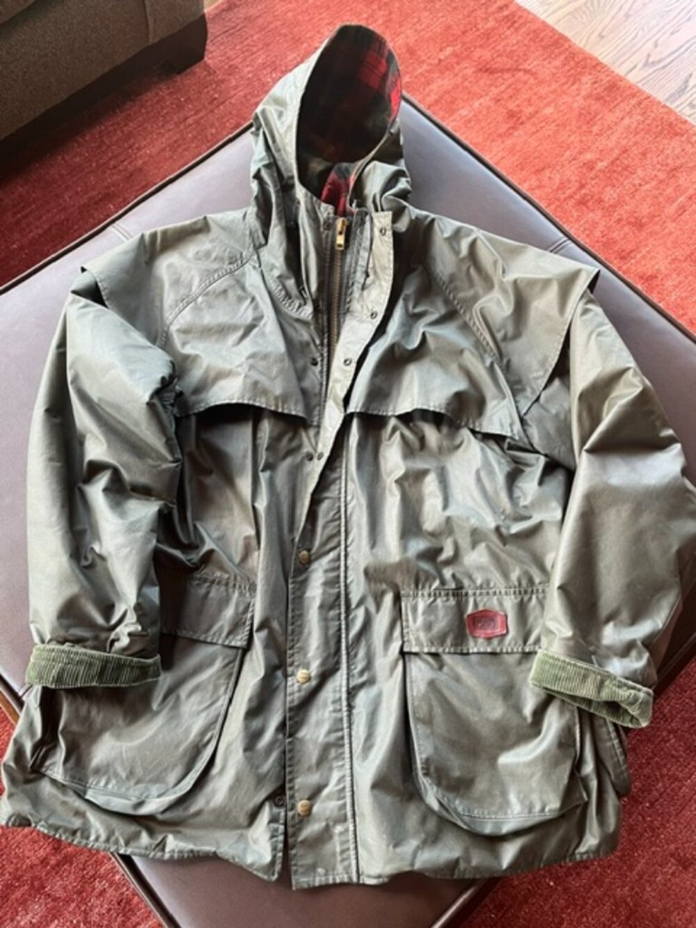 Woolrich field jacket - Made in the USA! Waxed cotton and warm!